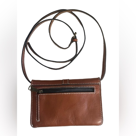 Patricia Nash Tori Crossbody Tooled Brown Leather Small See Photos For Size - Picture 4 of 15